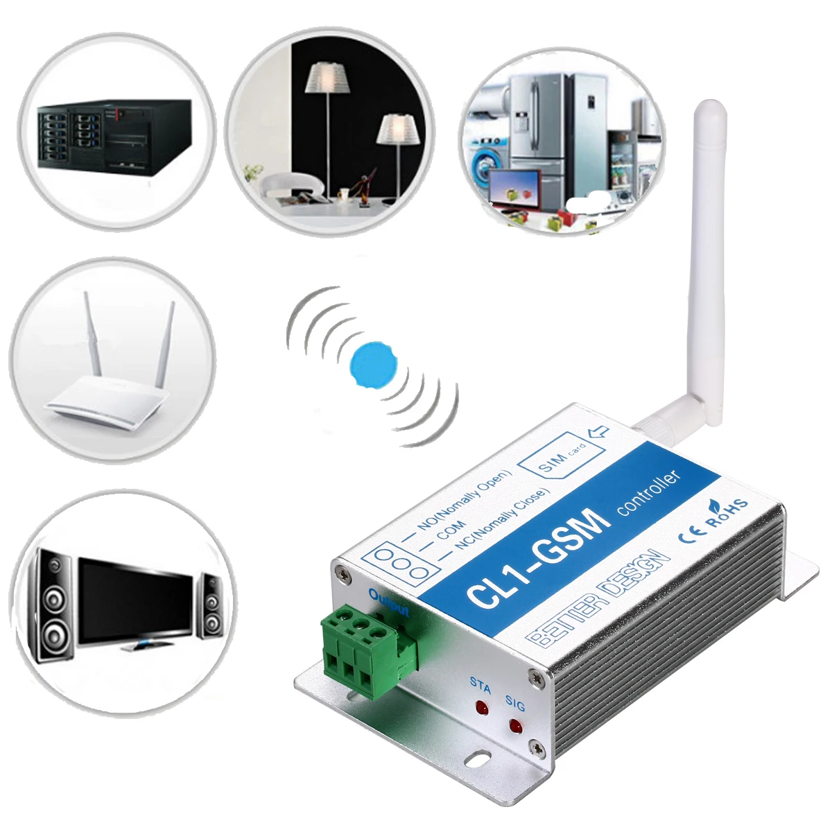 GSM Gate/гараж открывалка беспроводной SMS вызова реле дистанционного управления smart