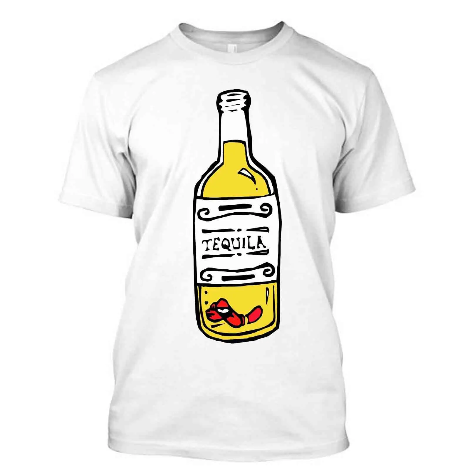 TEQUILA I Love мексиканский ром алкогольный пьян забавная футболка футболки 100% хлопок