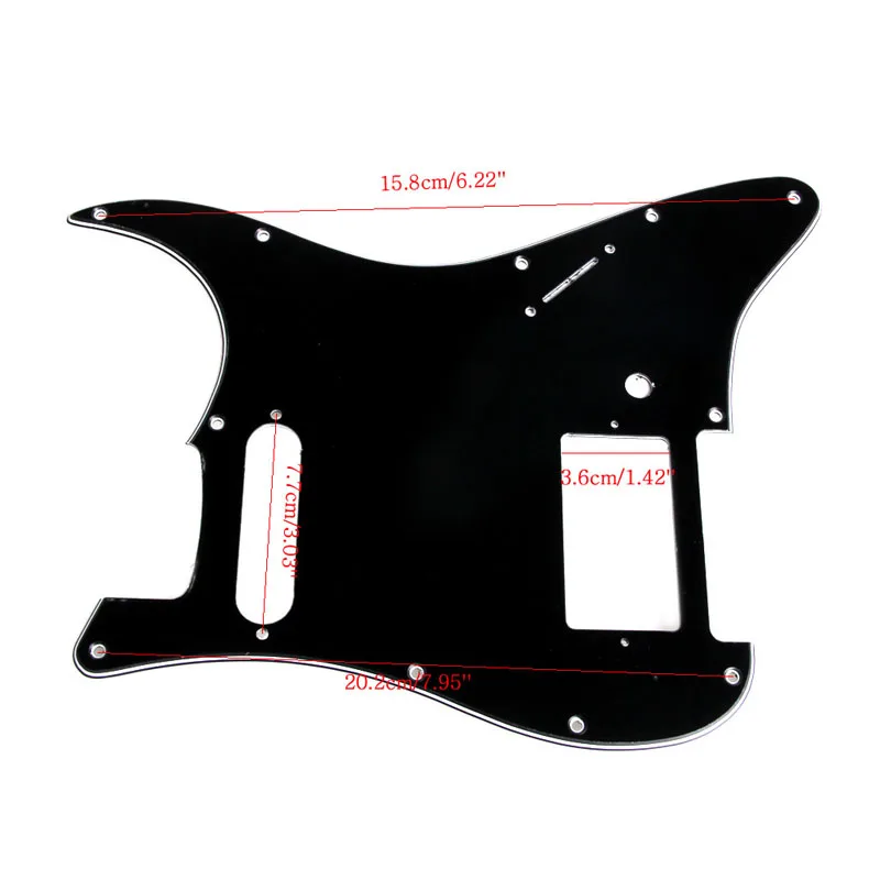 3 слоя Черный гитары накладку Подходит Fender HS один Страт хамбакер|single humbucker|humbucker