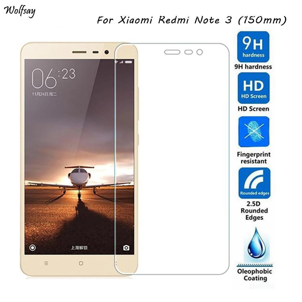 

Защитное стекло для экрана Xiaomi Redmi Note 3 Pro, 2 шт.