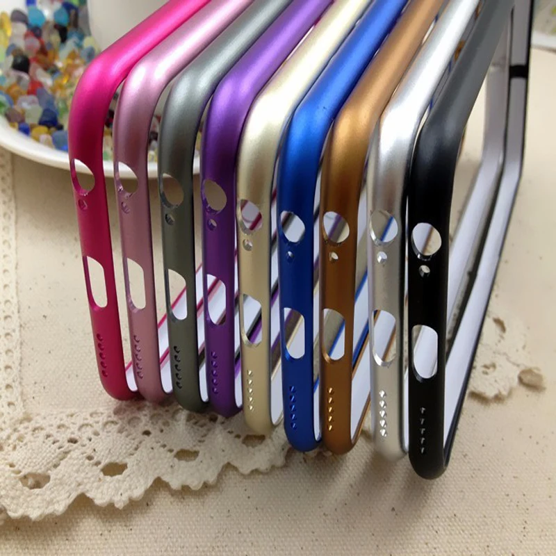 Чехол для iphone 6 ультратонкий металлический алюминиевый чехол бампер с рамкой Apple 4