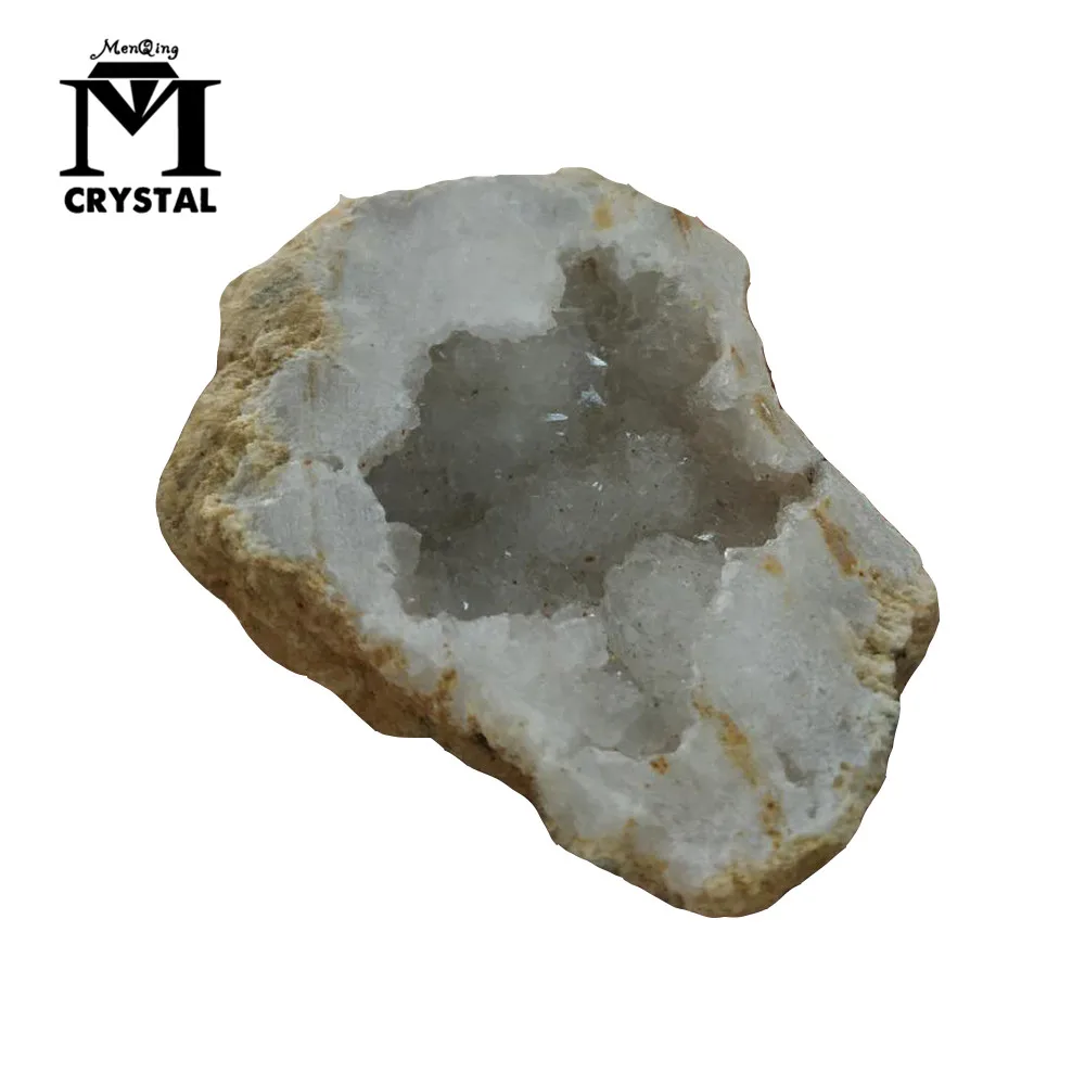 

Natural agate geode crystal hole Mineral specimen contains clean crystal clusters of very beautiful quartz stones and crystals