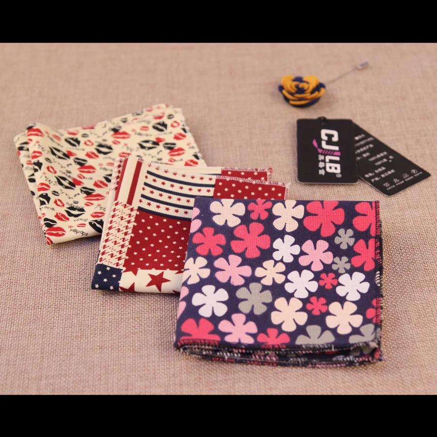 

50pcs 37color fashion designer mens print paisley ladies vintage floral handkerchiefs pocket squares cotton wedding accessories