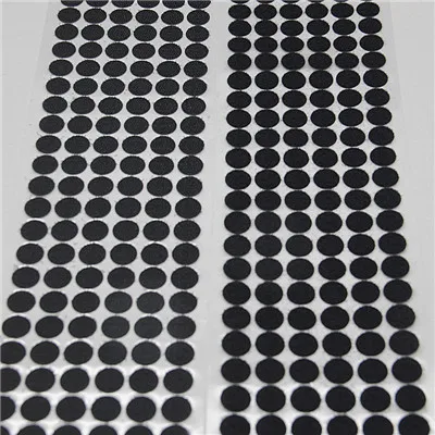 15mm black 50pair Сильный само липучками клейкая лента 10/15/20/25/30 мм липучками горошек Стикеры на застежке-липучке; цвет белый, черный; Круглый нейлон грудь лента 50P - Цвет: 15mm black 50pair