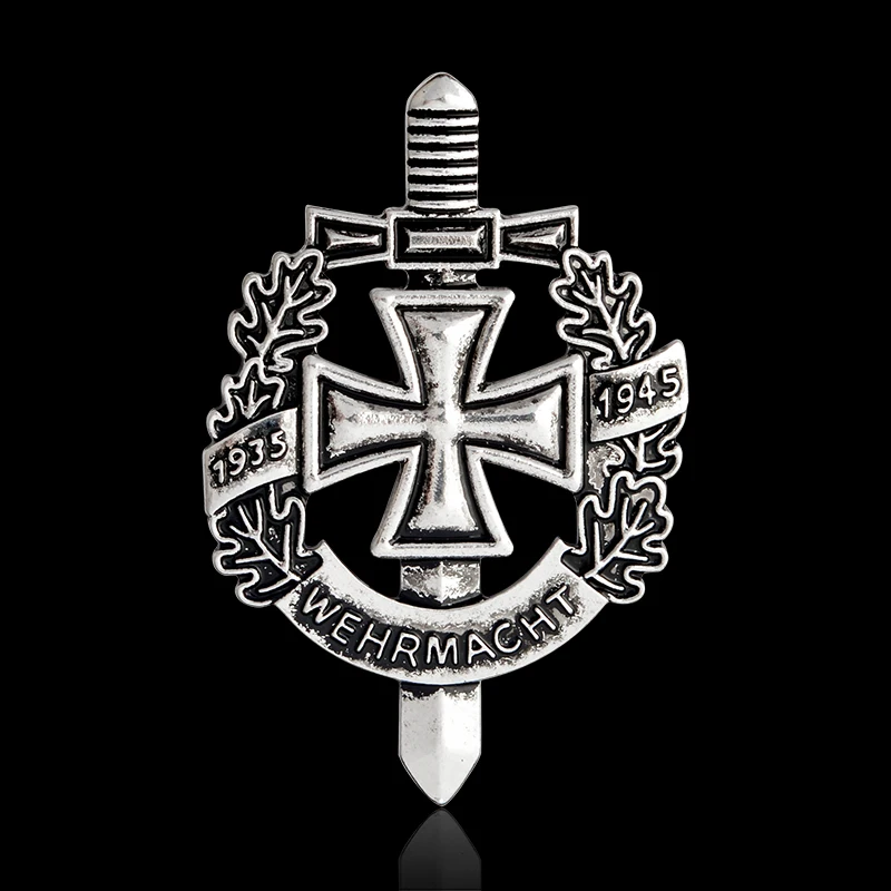 Вторую мировую войну WW2 булавки и брошь Бронзовый античный Пособия по немецкому