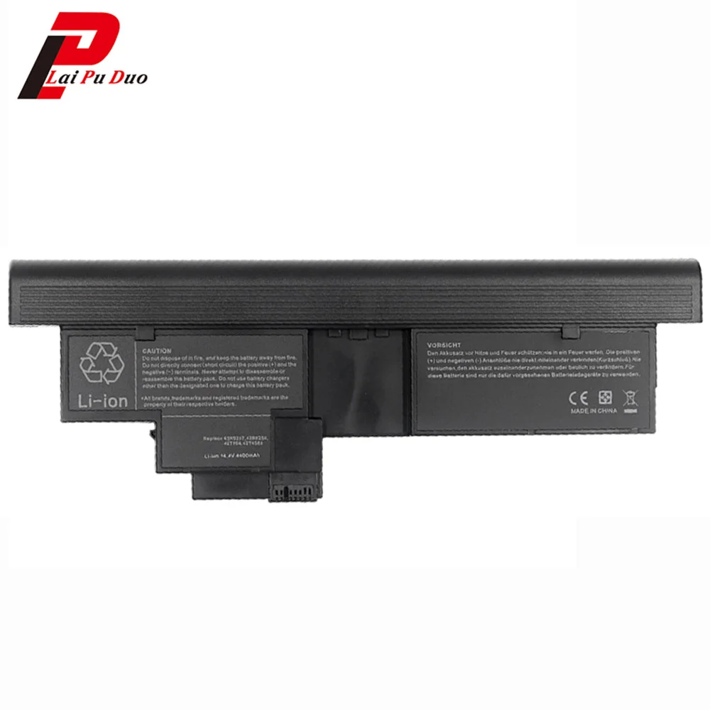 Аккумуляторы 14 4 В 4400 мАч для Lenovo ThinkPad X200t x201t X200 Tablet 2266 7448 3R9256 43R9257 42T4565 42T4657 42T4658 |