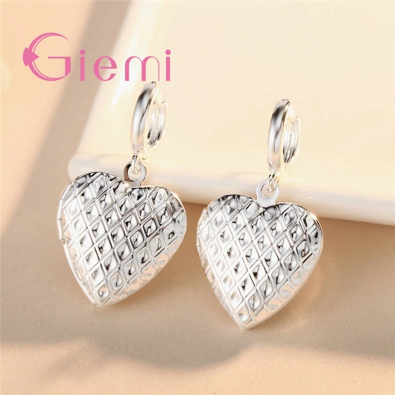 Серьги подвески женские из серебра 925 пробы с сердечками|Серьги-подвески| |