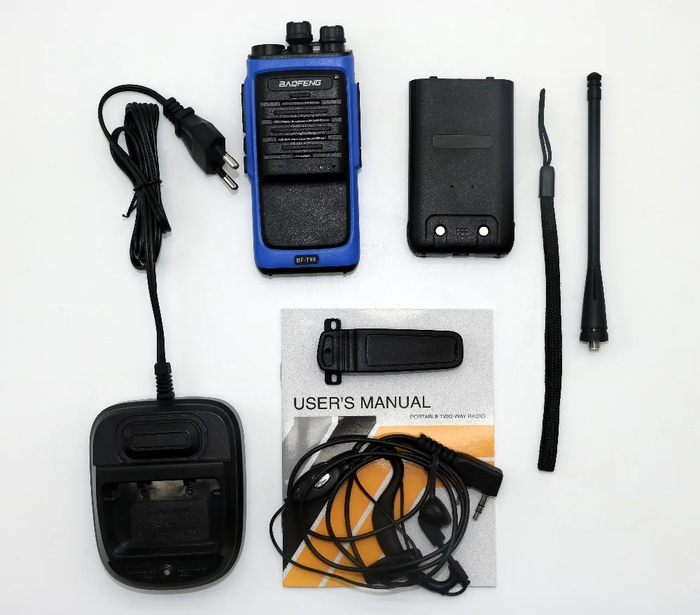 Baofeng bf t88 Двухканальные рации bft88 16ch 5 Вт UHF 400 480 мГц CB Портативный Радио трансивер