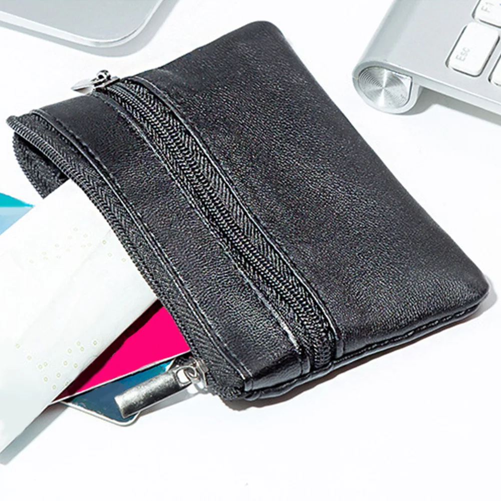 Твердый Кошелек для монет Карманный из искусственной кожи сумка мужчин и женщин