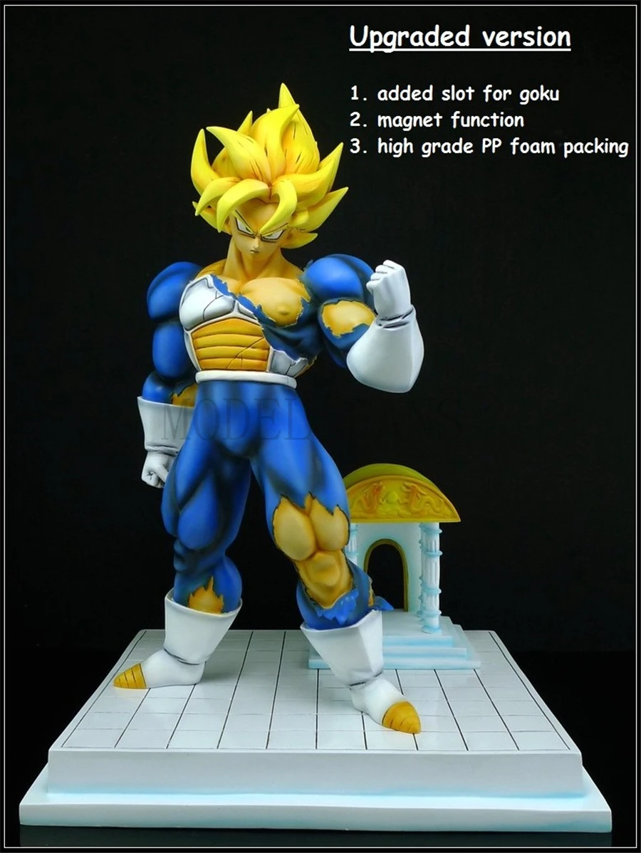 Модель фанатов Dragon Ball Z 34 см Супер saiyan 2 goku time house GK смола статуя фигурка для коллекции