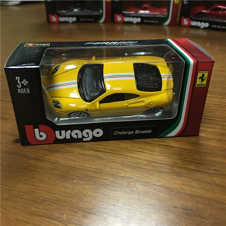 Burago 1: 64 1:43 литье под давлением автомобиля сплава мальчик ребенок автомобиль игрушки модель полный набор для ферраридала с оригинальной коробкой для детей подарок