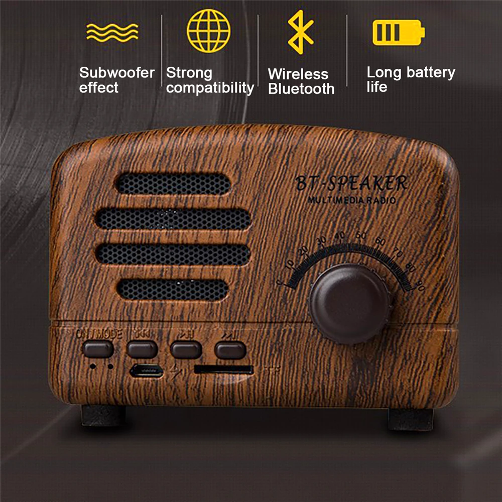 Ретро Bluetooth Колонка подставка портативный HIFIi стерео 3D громкий динамик s открытый
