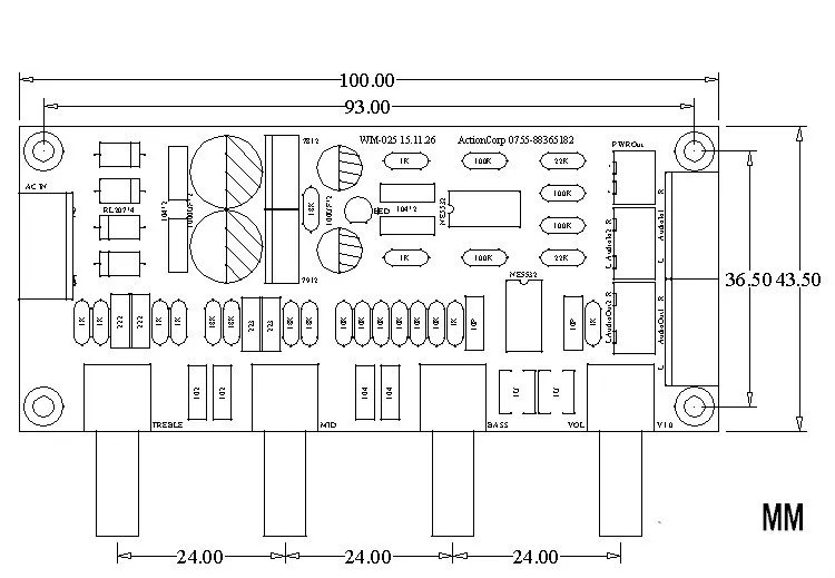 Готовые NE5532 Hi Fi Усилитель предварительного усилителя Tone Board Treble Alto регулятор