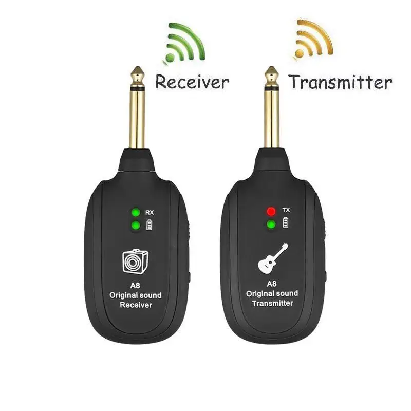 OutFlety UHF Беспроводная гитарная система перезаряжаемая набор