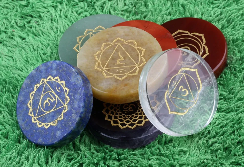 Yaye камни в виде чакр исцеляющий кристалл со стандартом 7 комплексные