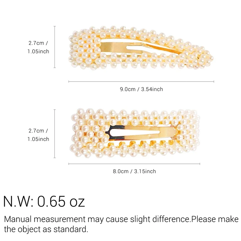 Жемчужные заколки для волос женщин золотые девочек декоративные аксессуары