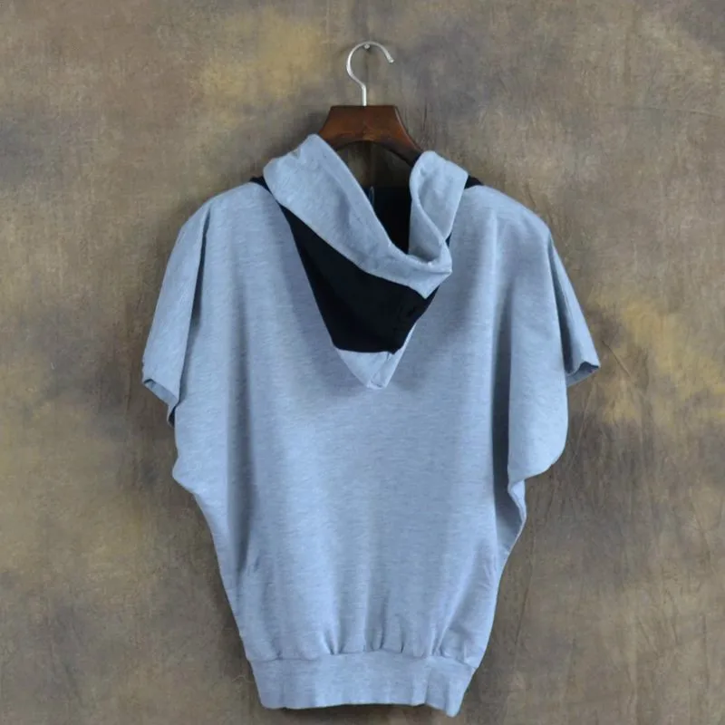 2017 новые осенние свободные водолазки с коротким рукавом мужские толстовки и