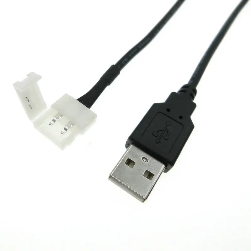 Разъем для светодиодной ленты USB 2pin 8 мм/10 мм 5 шт./лот.|connector charger|connector mini-dinadapter stroller