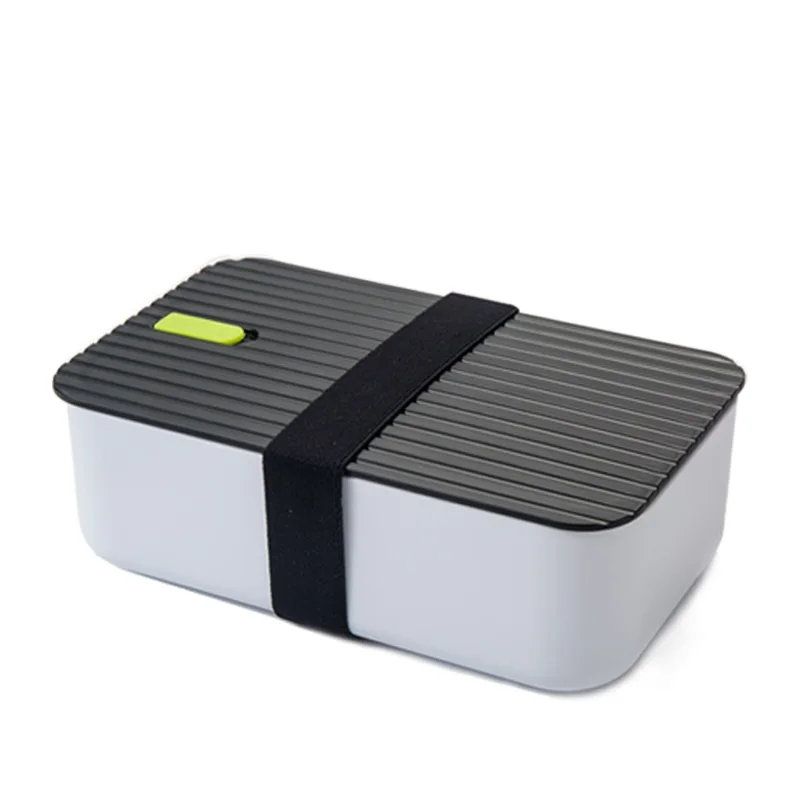 Green vent plug ONEUP PP/силиконовый Ланч-бокс объемом 1000 мл, термо-бокс Bento box, контейнер для еды с отделениями для студентов, рабочих, для пикника - Цвет: Green vent plug