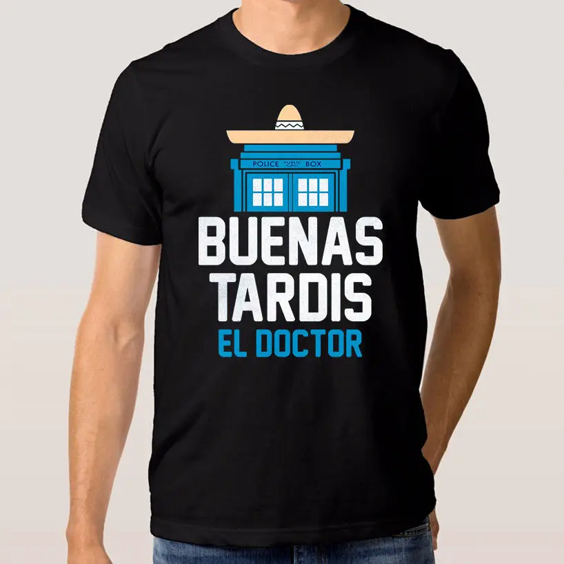 Doctor Who Buenos Tardis El мужская и женская футболка всех размеров с героями мультфильмов