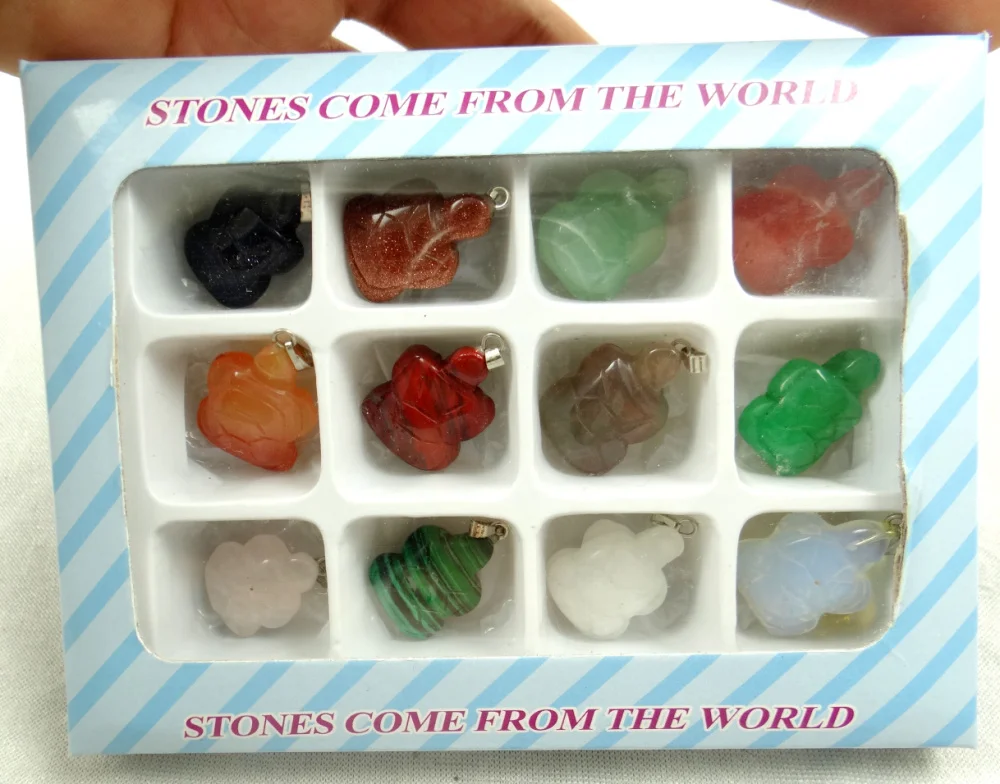 Оптовая продажа 12 шт./лот подвески из натурального камня Подвеска черепашка|pendant