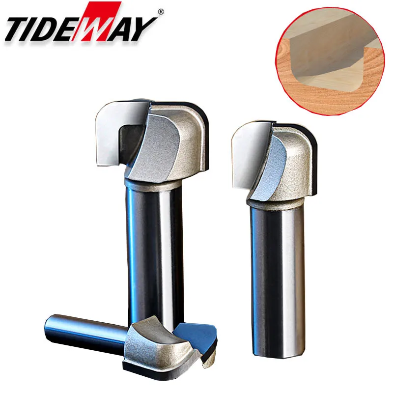 Tideway 1 шт., профессиональный сорт, двойная дуга, круглое дно, деревообрабатывающий фрезерный станок, долбежный инструмент для обрезки, Гравировальный Бит, инструмент с ЧПУ
