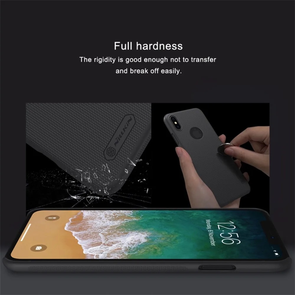 For iPhone XR XS Max Case Cover Nillkin Frosted Shield PC Plastic High Quality Protective Hard Back for | Мобильные телефоны и