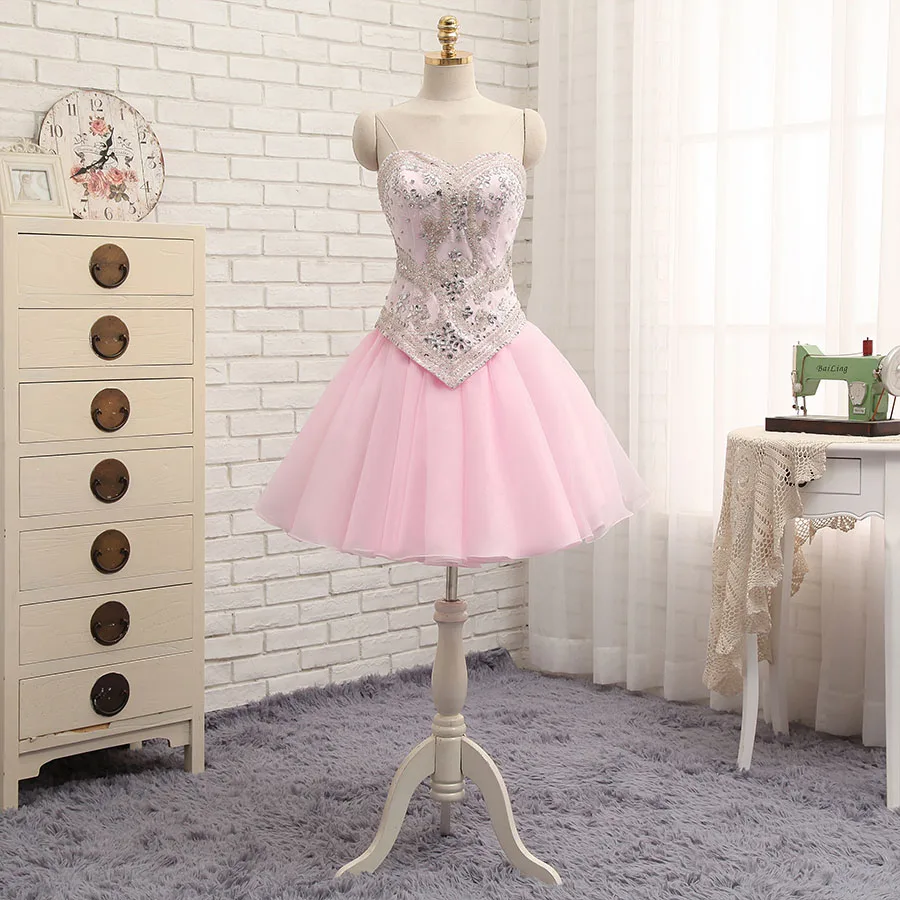 Романтический Розовый Кружевной Милая Съемные Юбки Quinceanera Платья Раффлед
