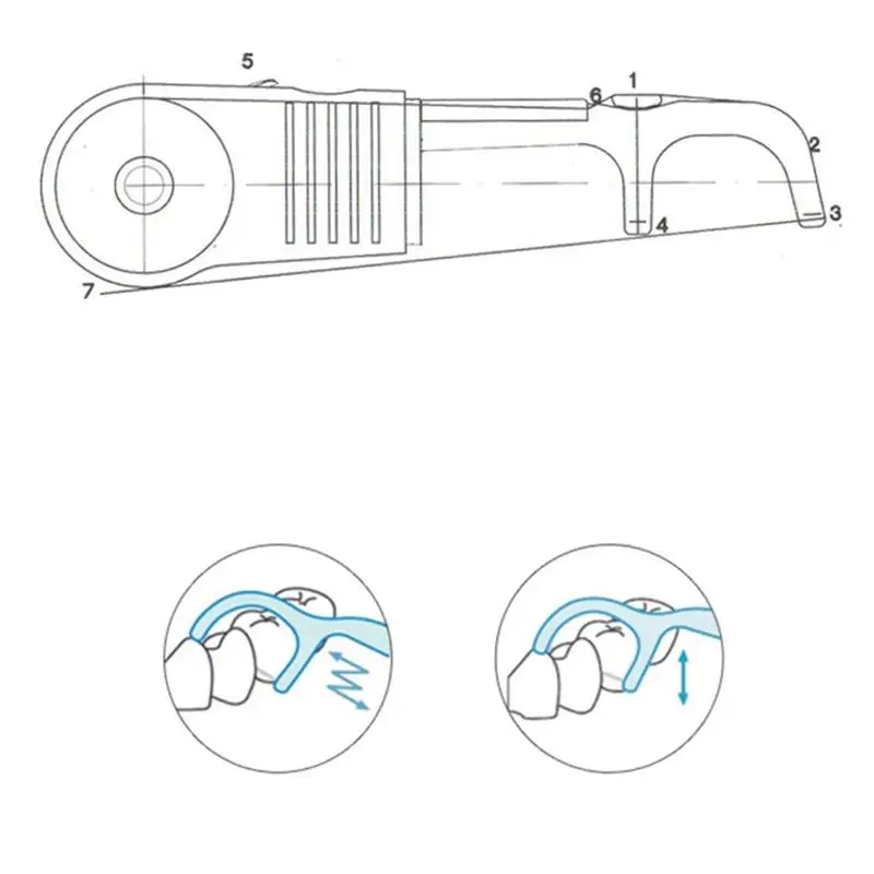 Выдерживающие погружение до 30 метров зубной для Флоссер встроенный золотник