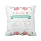 Подгонянные Цветочные садовые малыши девочки рождения статы пледы наволочки домашние декоративные Чехлы для подушек для дивана квадратная наволочка