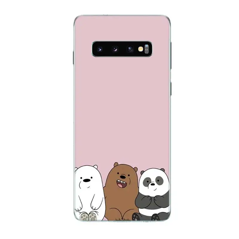 Three little bears Soft TPU Bumper Case For Samsung A90 A80 A70 A60 A50 A50S A40 A30 A30S A20E A10E A10s S10Plus M40 M30 Cover |