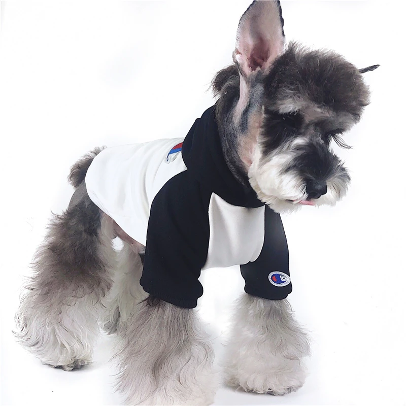 Собака Одежда Зима для собак Шнауцер Французский бульдог Толстовка щенок Мопс