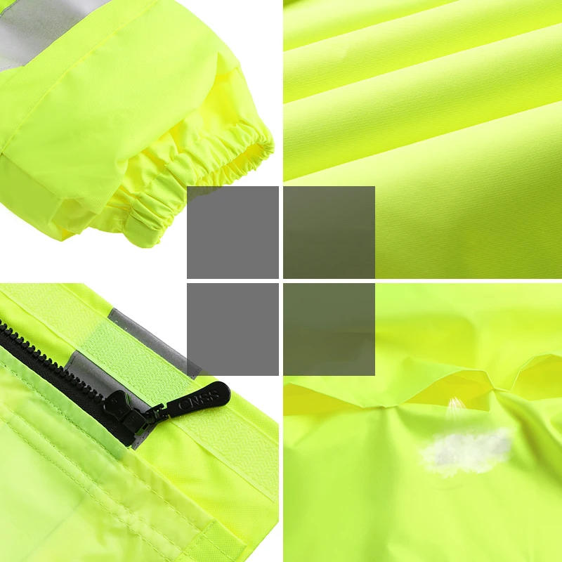 HI VIS Светоотражающий дождевик дорожное строительство экологическая форма плащ водонепроницаемая верхняя куртка с логотипом печать