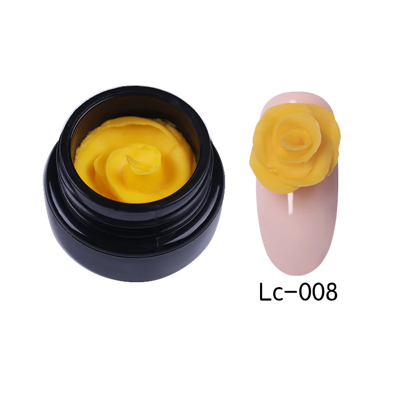 LC-08 LILYCUTE 4D резной УФ гель для резьбы краска для рисования лак скульптура Пластилин маникюр Дизайн ногтей моделирование краски гель - Цвет: LC-08