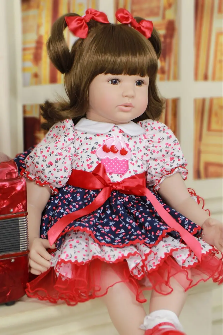 Силиконовые куклы для новорожденных принцесс 60 см мягкие boneca bambole reborn baby alive