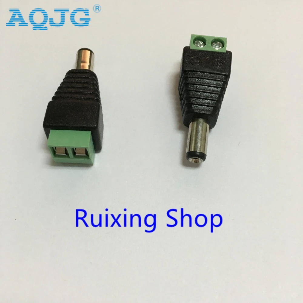 10 шт. адаптер питания постоянного тока 2 1x5 5 мм 5*2 1 мм|male dc power plug|dc female malemale plug |