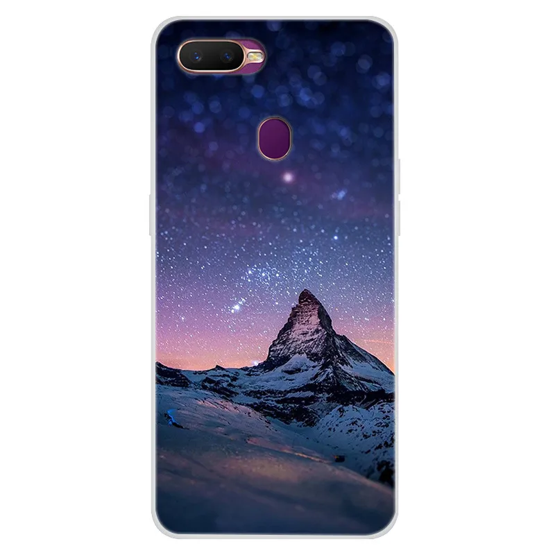 Силиконовый чехол для OPPO A7 Cover AX7 Soft Art Star Space Print Back чехол для OPPO A5S AX5S AX7 Pro A7 прозрачный чехол-бампер для телефона