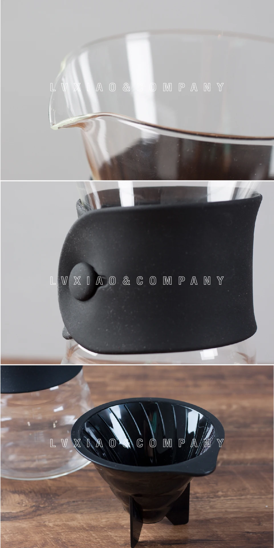 700 мл V60 капельный графин Hario СТЕКЛЯННЫЙ КОФЕЙНЫЙ сервер с капельницей V60 конусной формы
