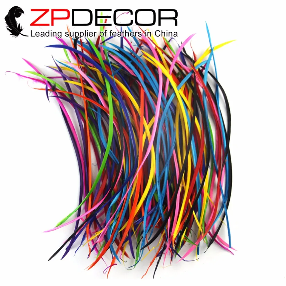 Zpdecor 1000 шт./лот 20 25 см (8 10 дюймов) рука Выберите Премиум яркие colorfu большой био перья
