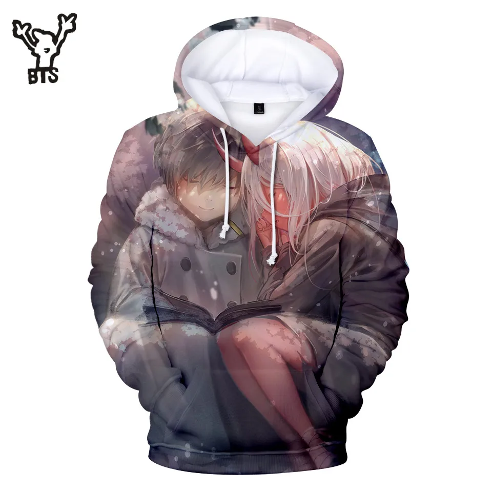 

3D Darling In The Franxx Hot Sale Cool Popular Fashion Women Hooides Sweatshirts Casual Autumn Print Plus Size Q0477 Q0761