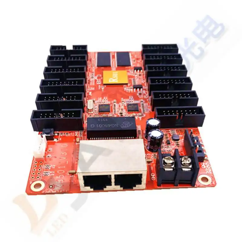 Получение HD-R501 256*192 128*384 12 * HUB75E два ethernt портов получать данные viagigabit ethenet кабель |