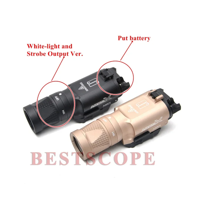 Светодиодный прицел Surefire X300V белый светильник стробоскоп для ночной охоты|hunting