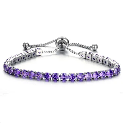 European and American Cross-Border Jewelry For Shiny Crystal Push And Pull Bracelet Lady Gold Full Of Single Row | Украшения и