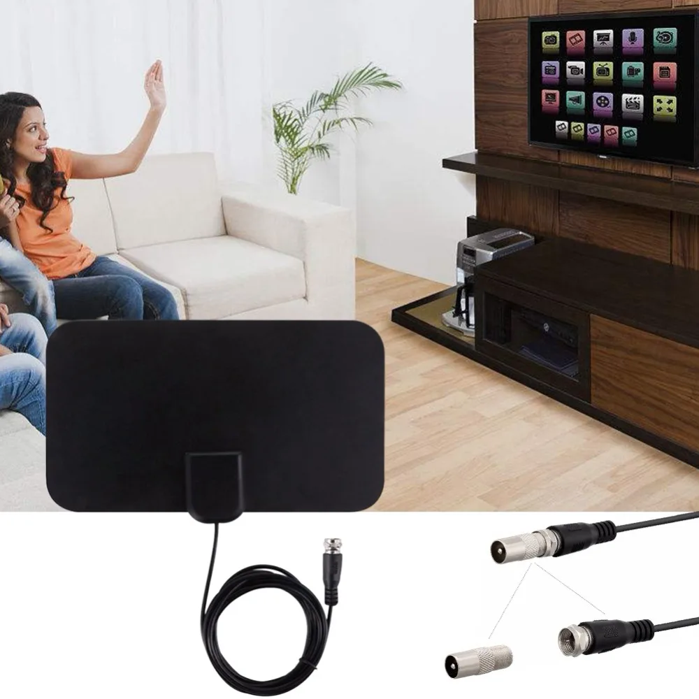 ТВ антенны 1080P Цифровая HDTV домашняя антенна 120 миль с усилителем усилитель