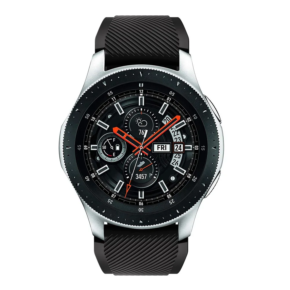 Спортивный силиконовый ремешок для Samsung Galaxy Watch 46 мм браслет Amazfit GTR 47 Huami Stratos
