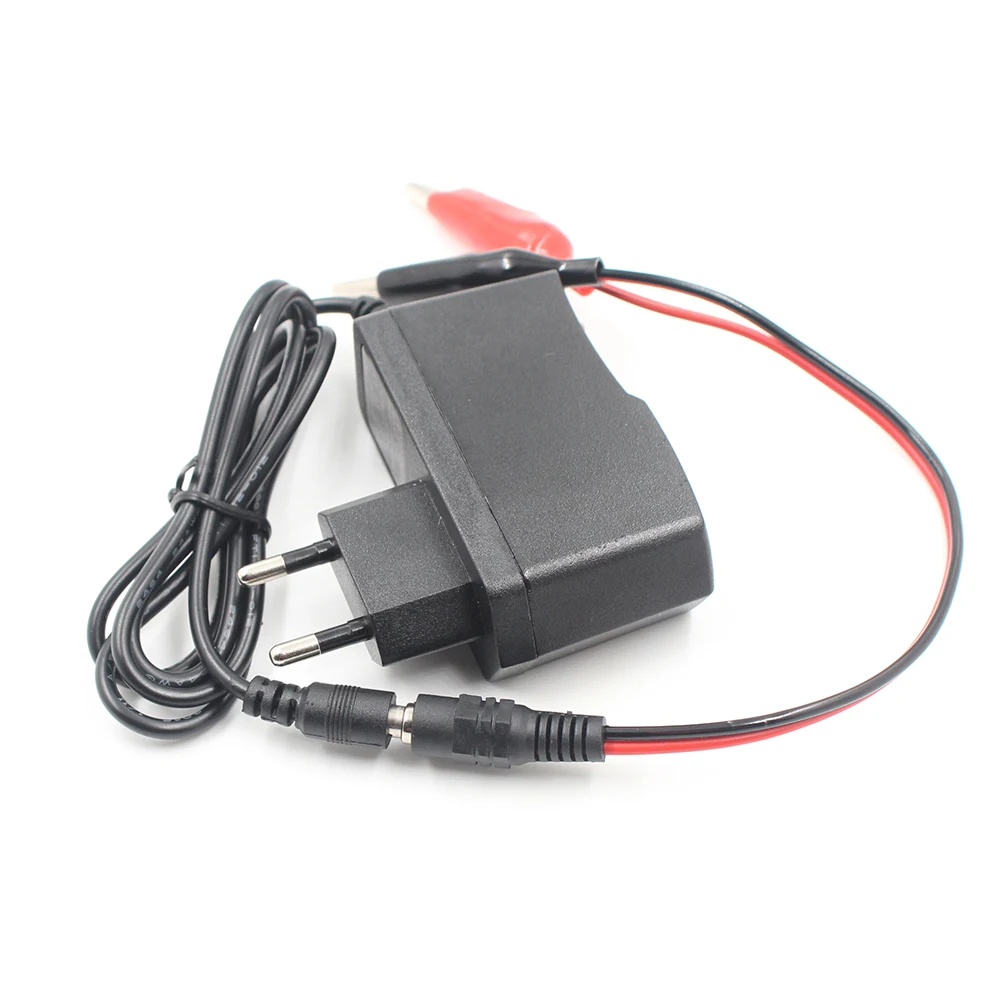 12v 1000ma lead acid dry battery charger for car motorcycle 12 volt 1a electric toy tool motor power charging adapter with clip free global shipping