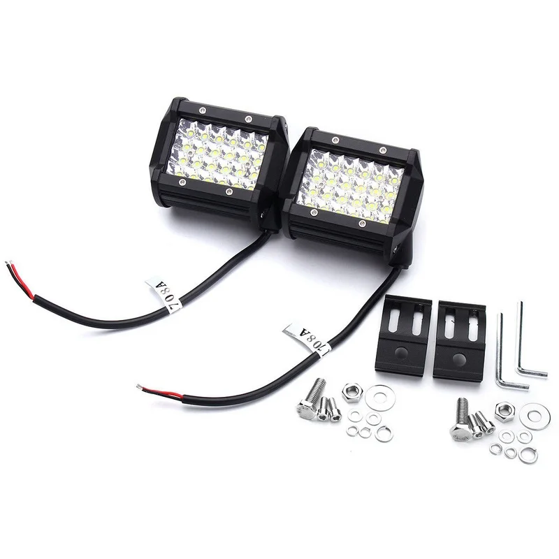 1 пара 72W фары Противотуманные Дневные Фары Светильник IP68 Водонепроницаемый авто