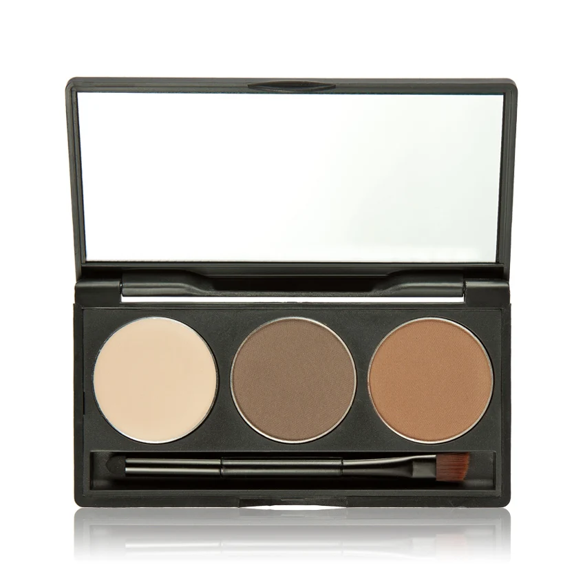 Eyebrow Powder 3 Colors Eye brow Palette Waterproof Smudge Proof With a mirror brush | Красота и здоровье