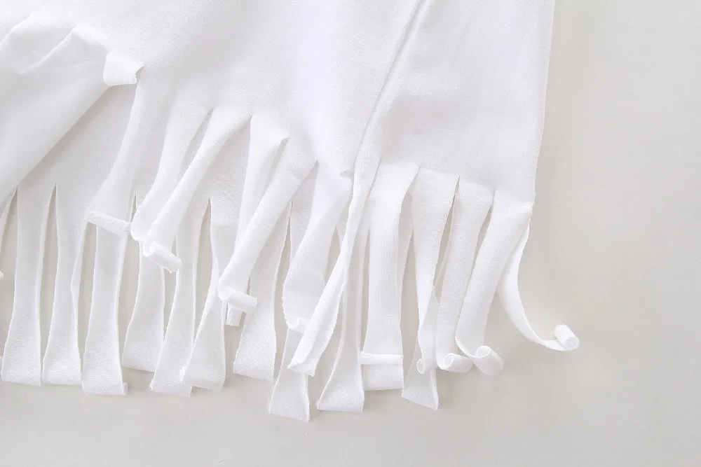 Одежда для маленьких девочек Летние Детские платья хлопковое белое платье-майка