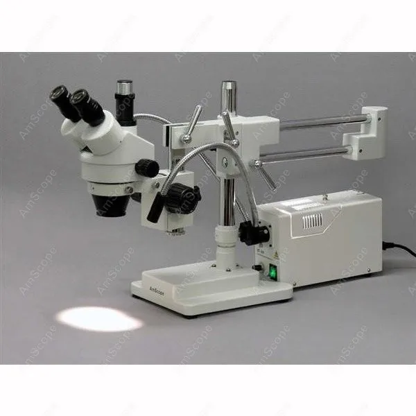 Тринокулярный бум микроскоп-поставка AmScope волокна светильник микроскоп 3.5X-90X +
